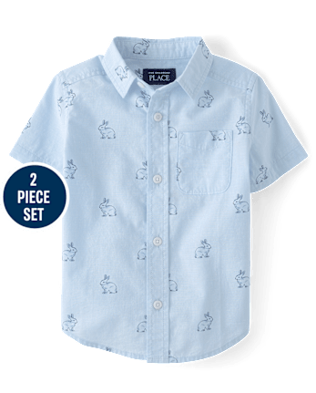 Baby And Toddler Boys Bunny 2-Piece Outfit Set