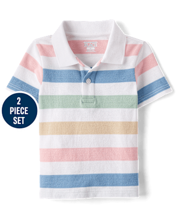 Baby And Toddler Boys Striped 2-Piece Outfit Set