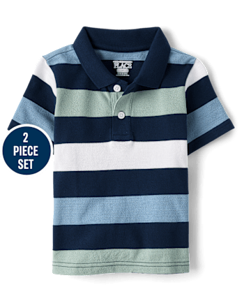 Baby And Toddler Boys Striped 2-Piece Outfit Set