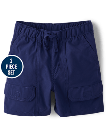 Baby And Toddler Boys Tropical Leaf 2-Piece Outfit Set