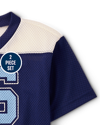 Kids Quick Dry Print Mesh 2-Piece Outfit Set