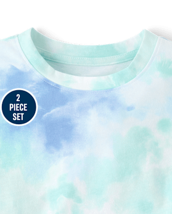 Boys Tie Dye 2-Piece Outfit Set