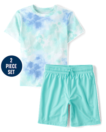 Boys Tie Dye 2-Piece Outfit Set