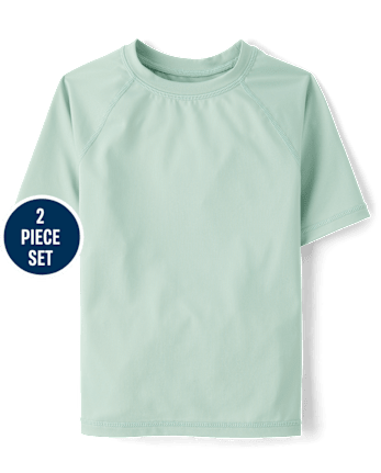 Boys Tropical Rashguard Swimsuit