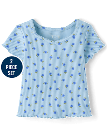 Toddler Girls Floral 2-Piece Outfit Set