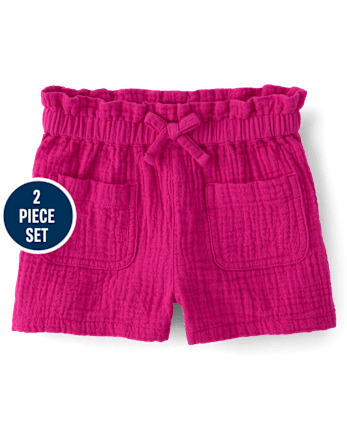 Baby And Toddler Girls Tassel Gauze 2-Piece Outfit Set