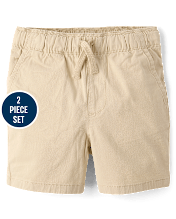 Baby And Toddler Boys Colorblock Marled 2-Piece Outfit Set