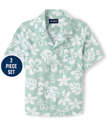 Boys Tropical 2-Piece Cabana Set