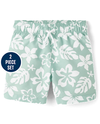 Boys Tropical 2-Piece Cabana Set