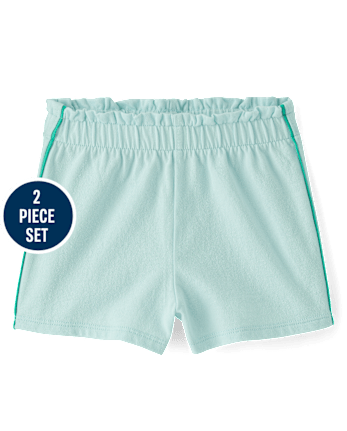 Baby And Toddler Girls Embroidered Seashell 2-Piece Outfit Set