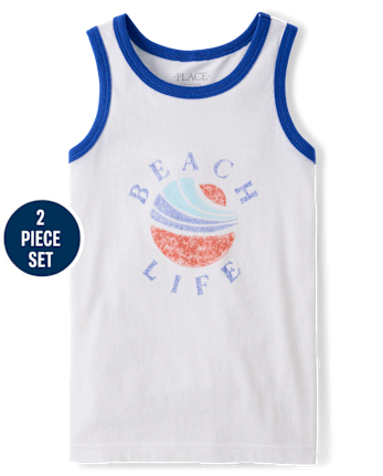 Boys Beach Life 2-Piece Outfit Set