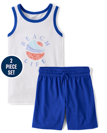 Boys Beach Life 2-Piece Outfit Set