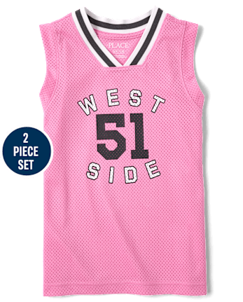 Kids Quick Dry Varsity Mesh 2-Piece Outfit Set