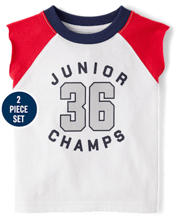Baby And Toddler Boys Junior Champs Varsity 2-Piece Outfit Set