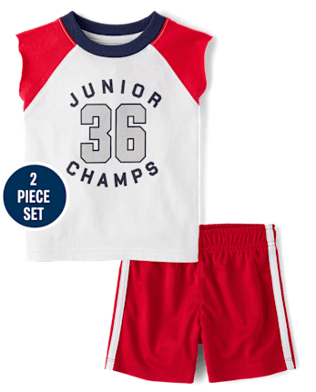 Baby And Toddler Boys Junior Champs Varsity 2-Piece Outfit Set