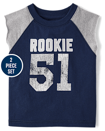 Baby And Toddler Boys Rookie Varsity 2-Piece Outfit Set