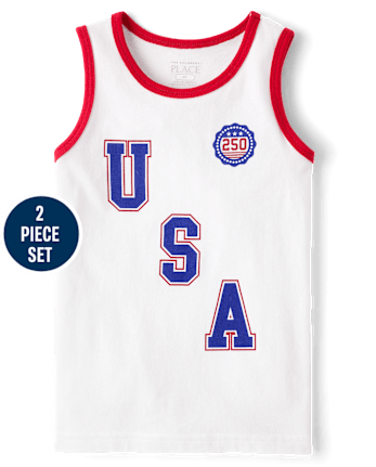 Baby And Toddler Boys USA 2-Piece Outfit Set