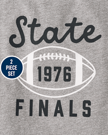 Baby And Toddler Boys Colorblock Varsity 2-Piece Outfit Set