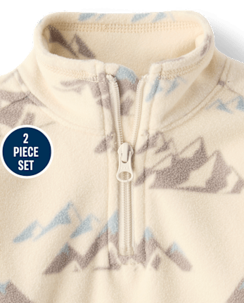 Toddler Boys Mountain Microfleece 2-Piece Outfit Set - MULTI CLR