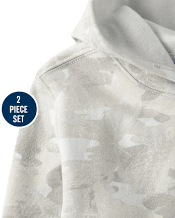 Baby And Toddler Boys Camo Premium Fleece 2-Piece Outfit Set - ICICLE CL