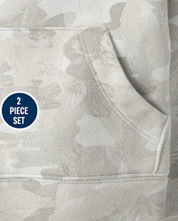 Baby And Toddler Boys Camo Premium Fleece 2-Piece Outfit Set - ICICLE CL