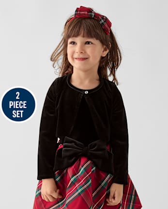 Toddler Girls Plaid 2-Piece Outfit Set - MULTI CLR