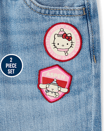 Toddler Girls Hello Kitty® And Friends Embroidered Patch 2-Piece Outfit Set - MULTI CLR