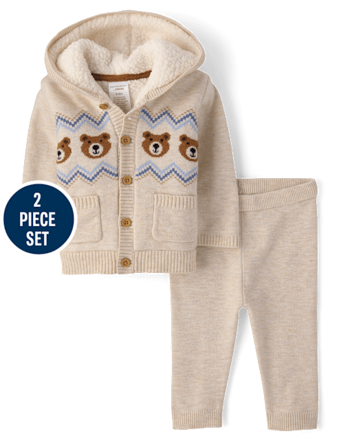 Baby Bear Fairisle Sweater 2-Piece Outfit Set - Homegrown by Gymboree