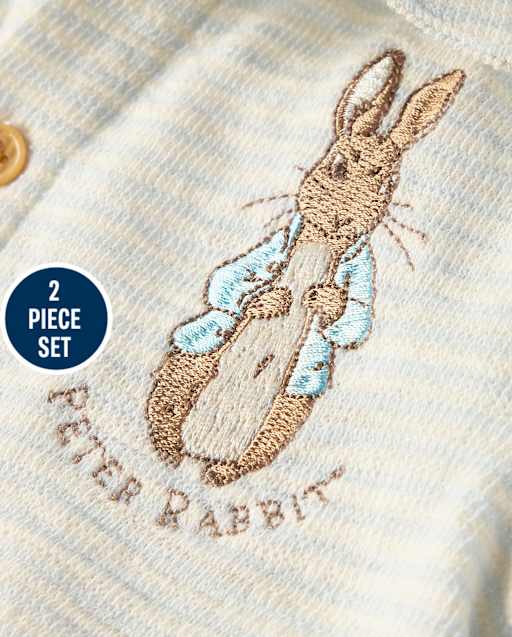 Baby Boys Peter Rabbitâ¢ Embroidered Terry 2-Piece Outfit Set - lbl_product_image_view_2