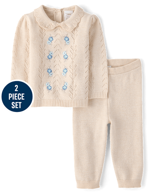 Boys Cable Knit Sweater Polo - Signs of Spring