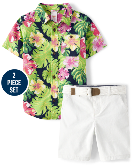 Boys Tropical 2-Piece Set - Aloha