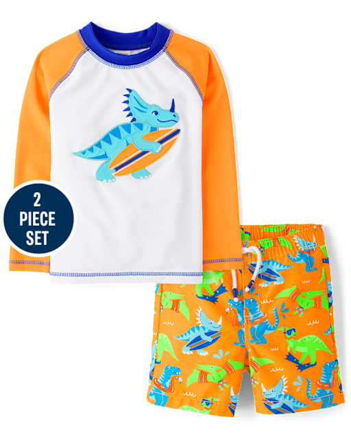Boys Dino 2-Piece Swimsuit - Swim