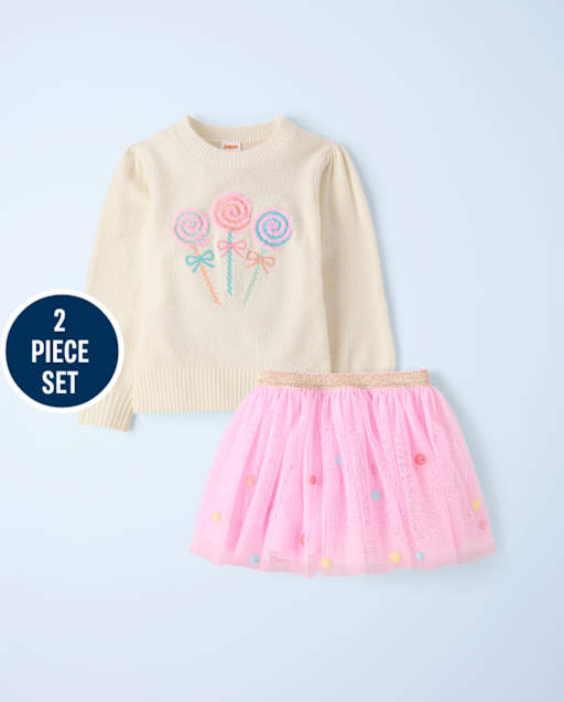 Girls Embroidered Lollipop 2-Piece Outfit Set - New York City Ballet by GYMBOREE