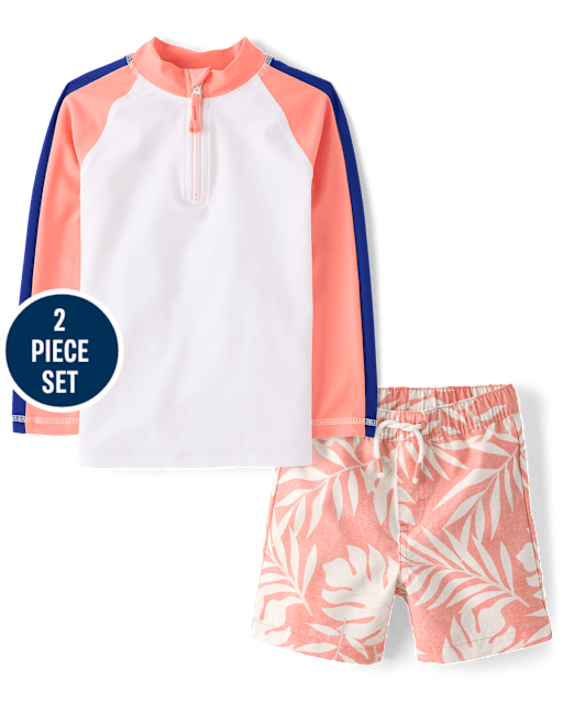 Boys Tropical Rashguard Swimsuit - Swim Shop - lbl_product_image_view_1