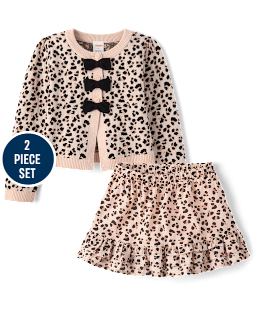 Girls Leopard 2-Piece Outfit Set - Petit Paris - lbl_product_image_view_1