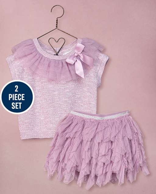 Girls Bow Tulle Tiered 2-Piece Outfit Set - Marchesa Mini x Gymboree - lbl_product_image_view_1