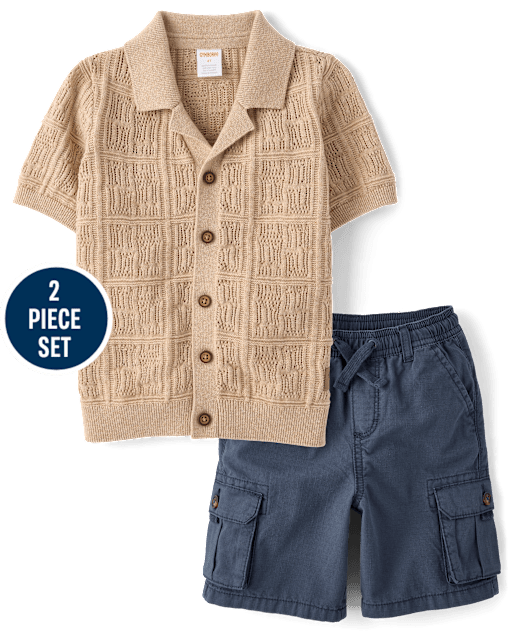 Boys Stitched 2-Piece Outfit Set - Driftwood Bay - lbl_product_image_view_1