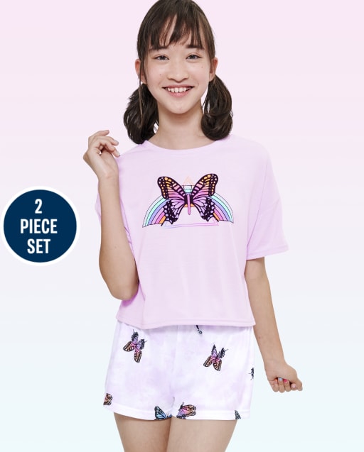 Tween Girls Butterfly Pajamas