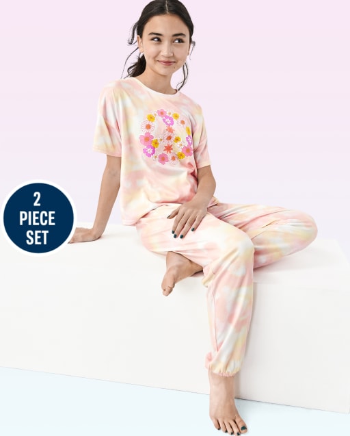Girls Peace Pajama Set
