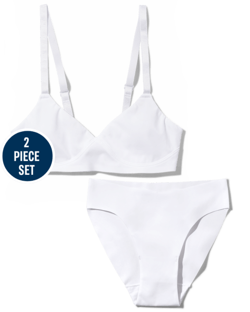Tween Girls Seamless Underwear 2-Piece Set
