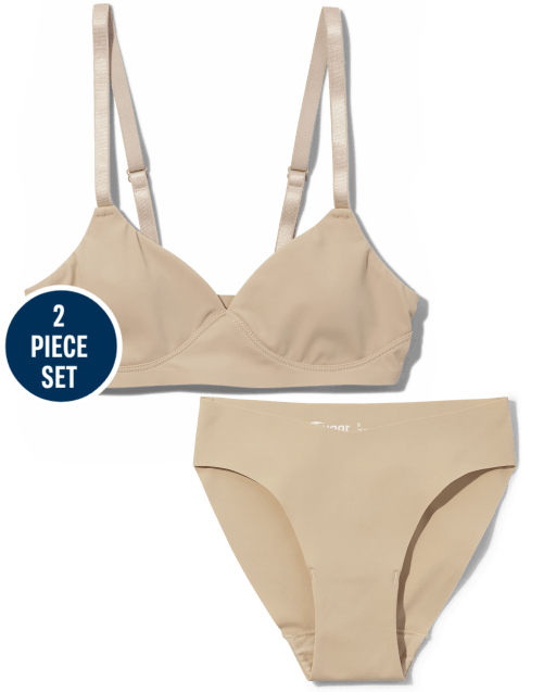 Tween Girls Seamless Underwear 2-Piece Set