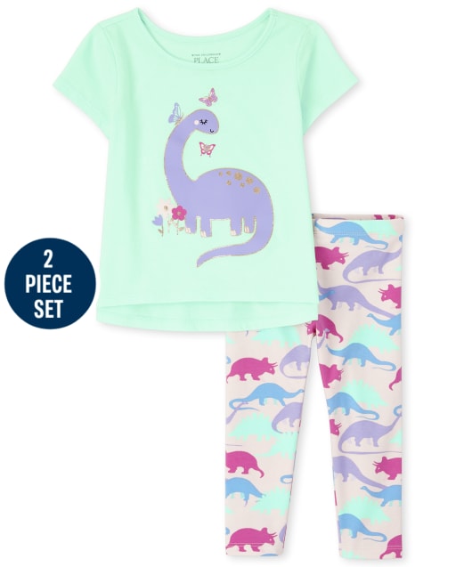 Toddler Girls Dino 2-Piece Set