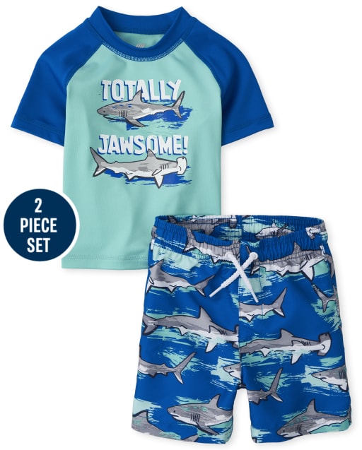 Baby And Toddler Boys Shark Swimsuit