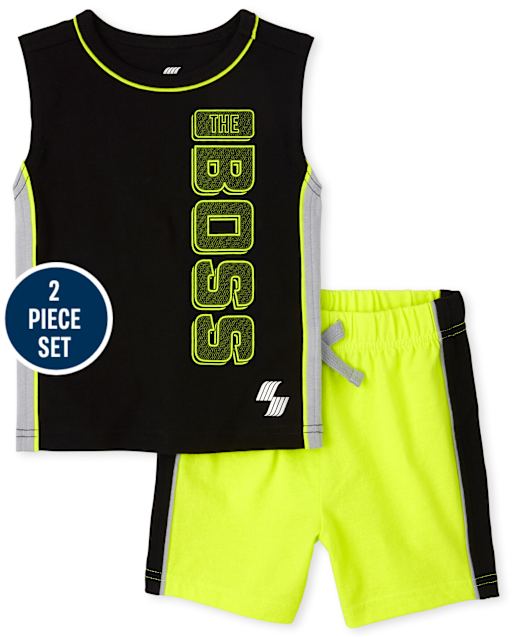 Ensemble actif 2 pièces pour tout-petits garçons