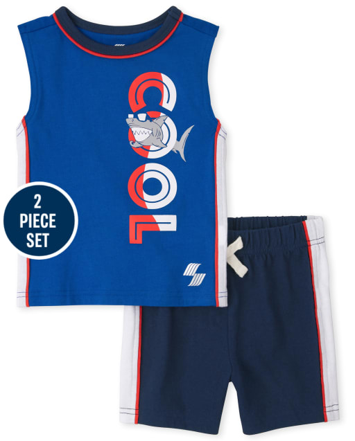 Ensemble actif 2 pièces pour tout-petits garçons