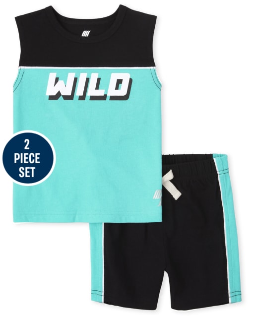 Ensemble actif 2 pièces Wild pour tout-petits garçons
