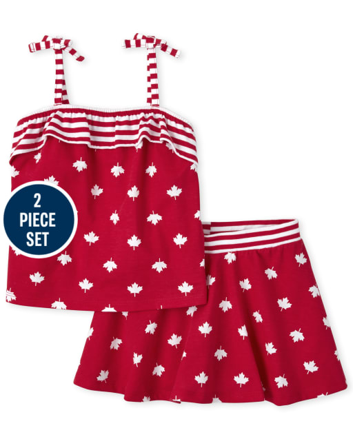 Toddler Girls Canada Day 2-Piece Set