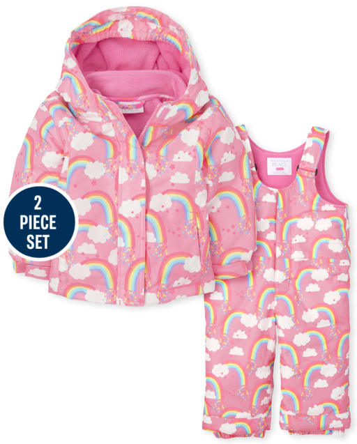 Toddler Girls Print 2-Piece Snow Set