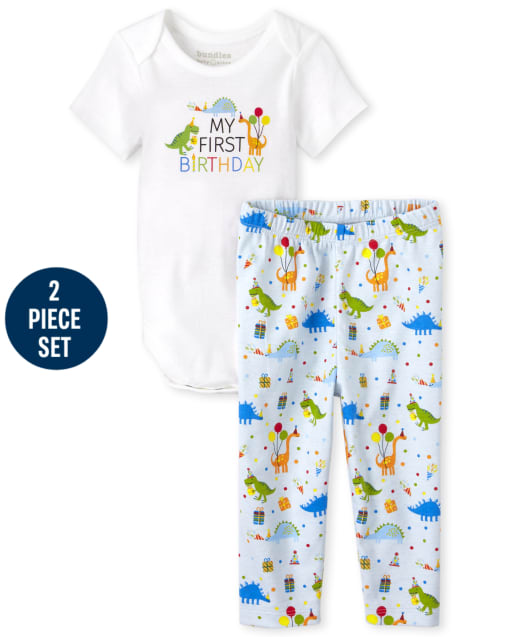Baby Boys Birthday 2-Piece Set