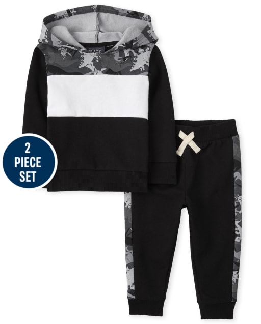 Toddler Boys Camo Colorblock 2-Piece Set